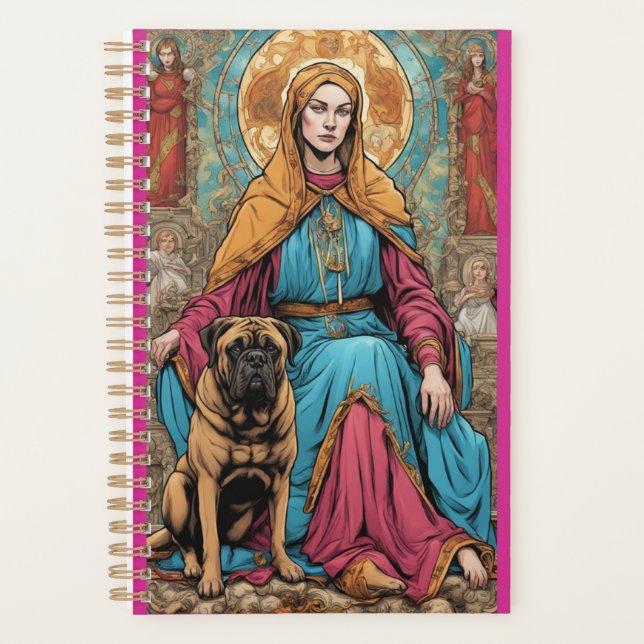 Bullmastiff avec saint (Devant)