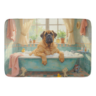 Bullmastiff Bath Time Calm Bathroom Decor Mat