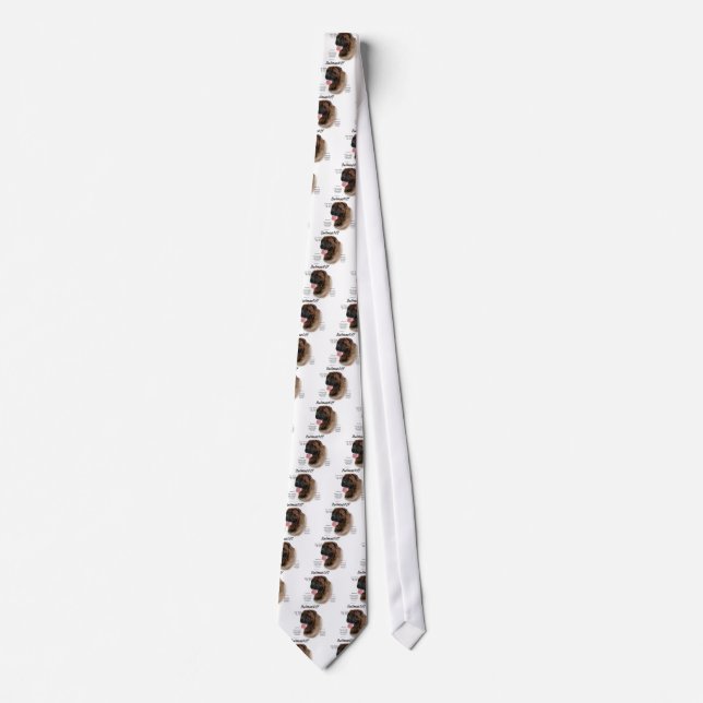 Bullmastiff (brindle) History Design Tie (Front)