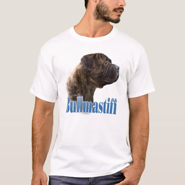 Bullmastiff (brindle) Name T-Shirt (Front)