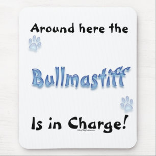 Bullmastiff Charge Mouse Pad
