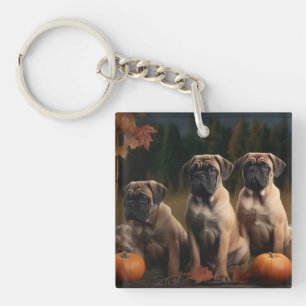 Bullmastiff Chiot Automne Citrouille de plaisir