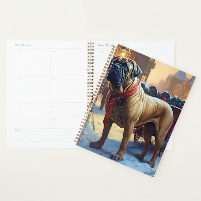 Bullmastiff Christmas Festive Season  Planner (Display)