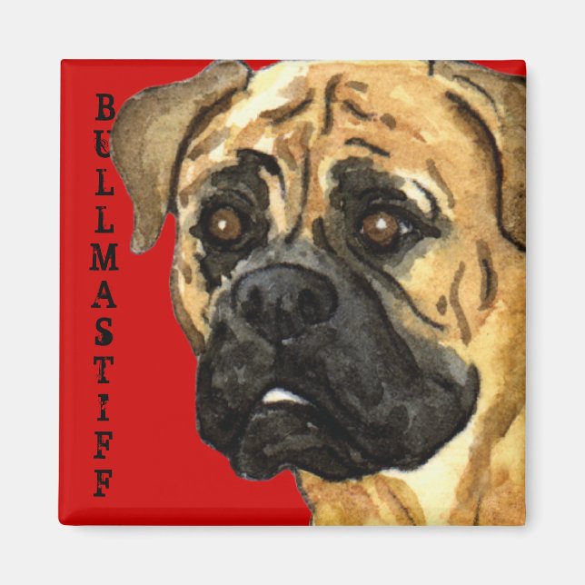 Bullmastiff Colour Block Magnet (Front)