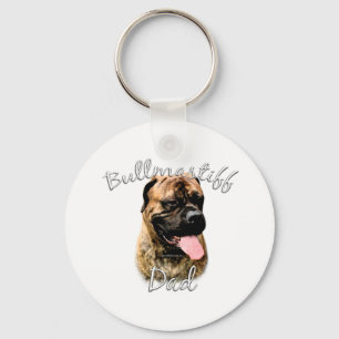Bullmastiff Dad 2 Keychain