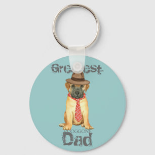 Bullmastiff Dad Keychain