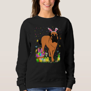 Bullmastiff Dog Bunny Egg Hunting Bullmastiff East Sweatshirt