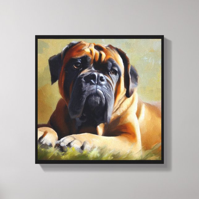 Bullmastiff Dog Canvas Print (Front)