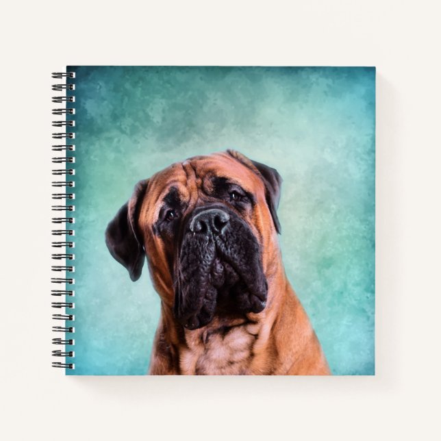 Bullmastiff dog notebook (Front)