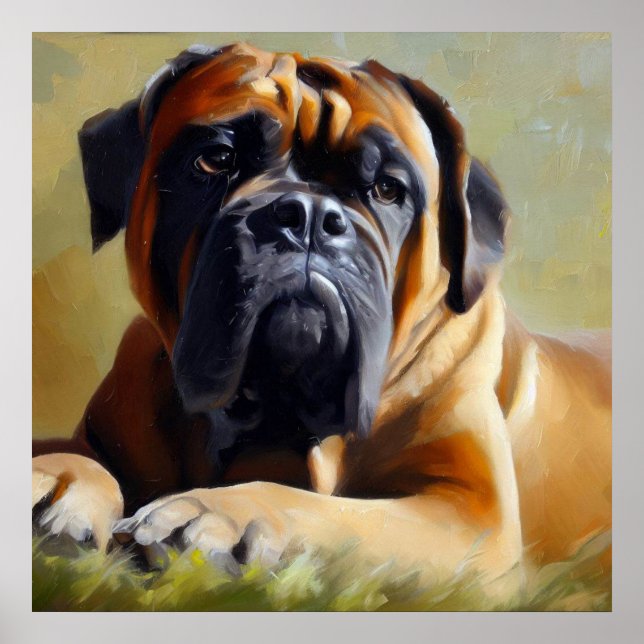 Bullmastiff Dog Poster (Front)