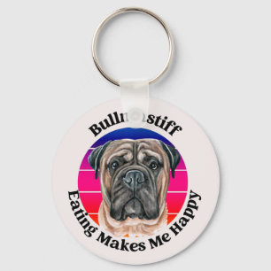 Bullmastiff funny quote keychain