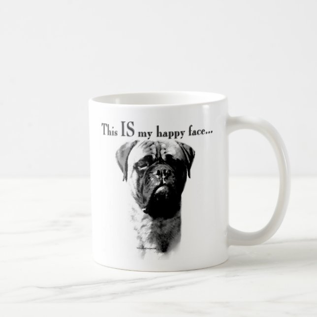 Bullmastiff Happy Face Coffee Mug (Right)