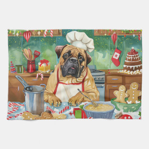 Bullmastiff Holiday Baking: Festive Christmas Kitchen Towel