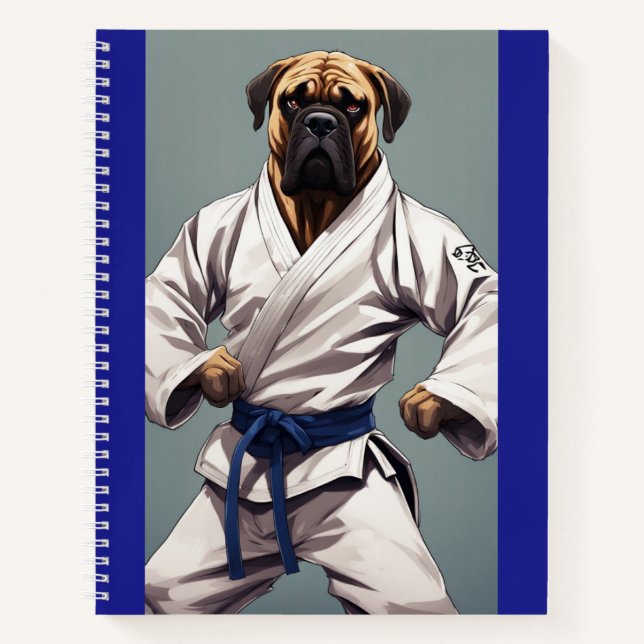 Bullmastiff karate notebook (Front)