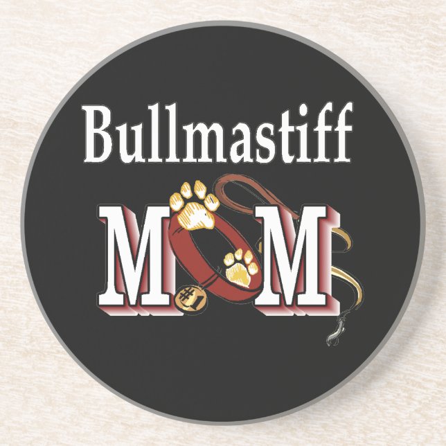 Bullmastiff Mom Coaster (Front)
