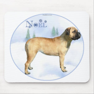Bullmastiff Noel Mousepad