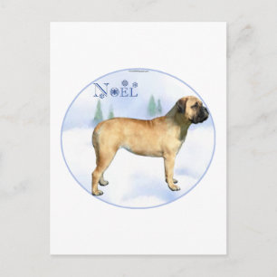 Bullmastiff Noel Postcard