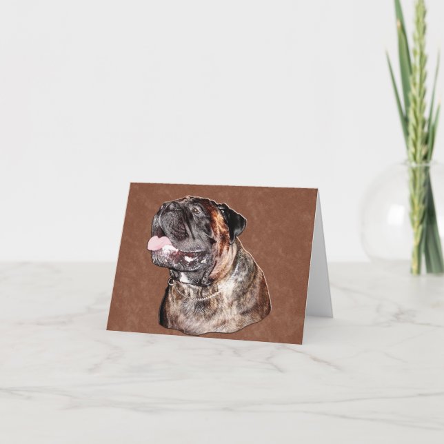 Bullmastiff Note Card (Front)