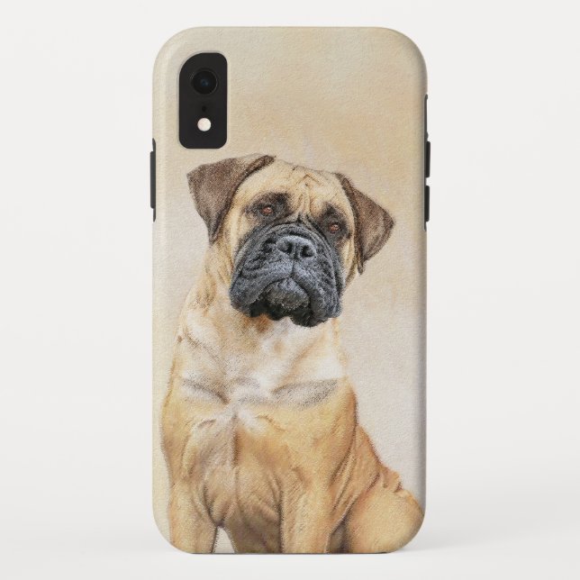 Bullmastiff Painting - Cute Original Dog Art Case-Mate iPhone Case (Back)