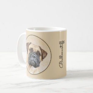Bullmastiff Painting - Cute Original Dog Art Coffee Mug