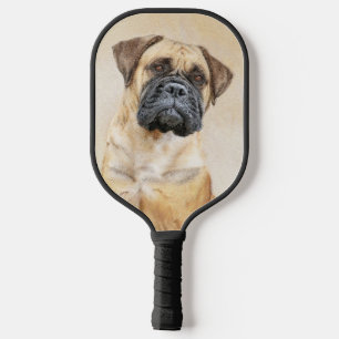 Bullmastiff Painting - Cute Original Dog Art Pickl Pickleball Paddle