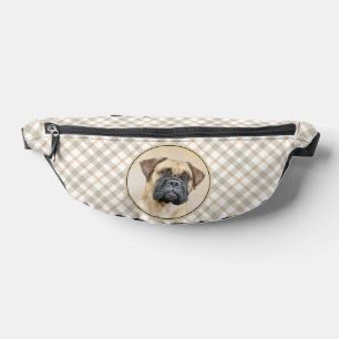 Bullmastiff Painting Fawn Red Sable Cute Dog Art Fanny Pack