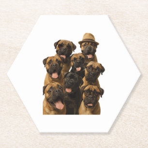 Bullmastiff Paper Coaster