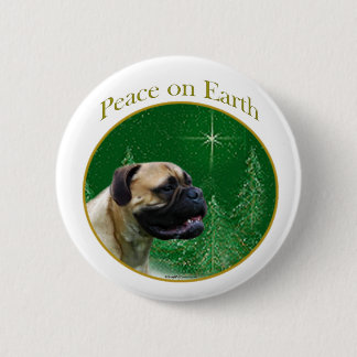 Bullmastiff Peace 2 Inch Round Button