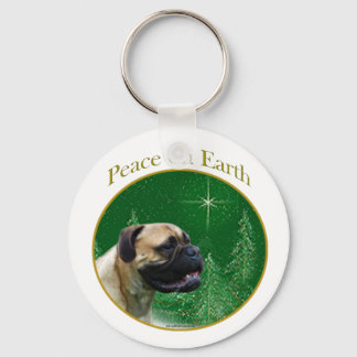 Bullmastiff Peace Keychain