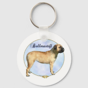 Bullmastiff Portrait Keychain
