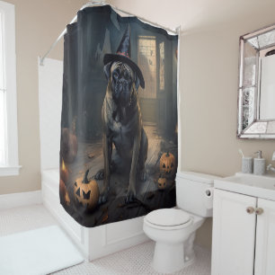 Bullmastiff Pumpkins Halloween Scary 