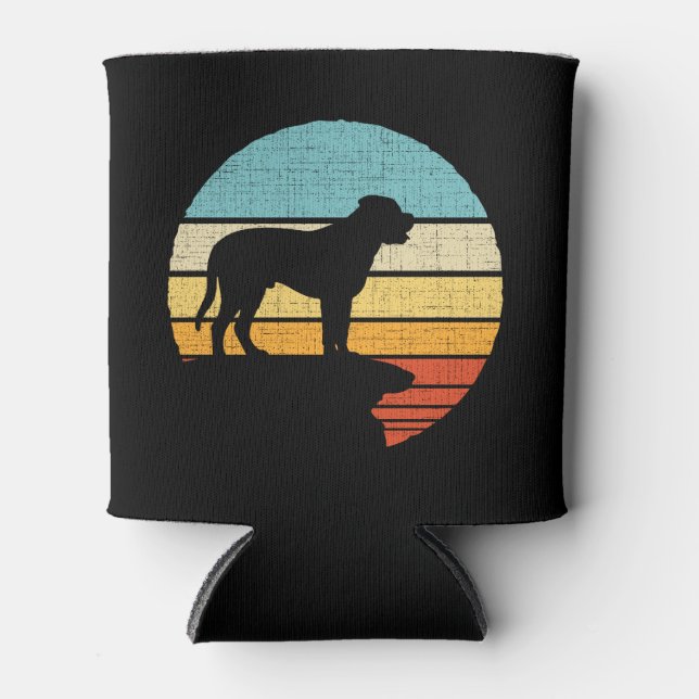  Bullmastiff Retro Vintage Dog Puppy Owner  Can Cooler (Front)