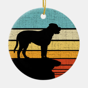  Bullmastiff Retro Vintage Dog Puppy Owner  Ceramic Ornament