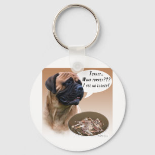Bullmastiff Turkey Keychain