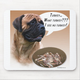 Bullmastiff Turkey Mouse Pad