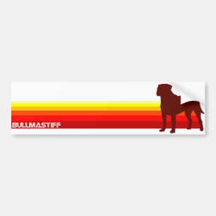 Bullmastiff With Stripes Bumper Sticker