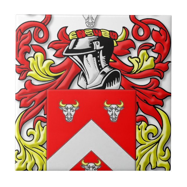 Bullock Coat of Arms Tile (Front)
