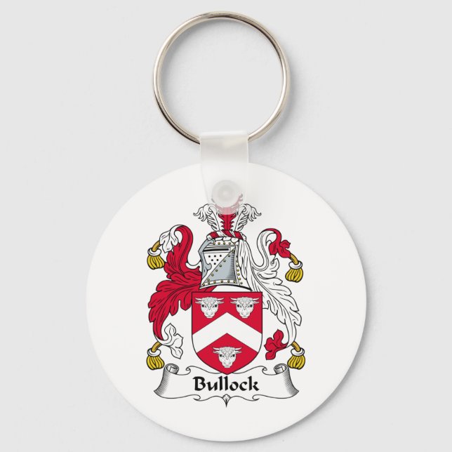 Bullock Family Crest Keychain (Front)