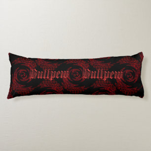 Bullpew-twirled zigzag chaos body pillow