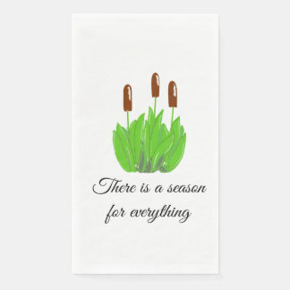 Bullrushes Season for Everything Napkin