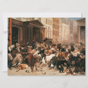 Bulls and Bears in the Stock Market (W.H. Beard) Card