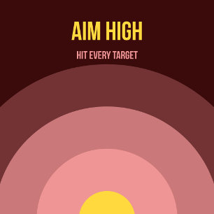 Bulls Eye — Affiche Maximaliste des Années 90 Ch