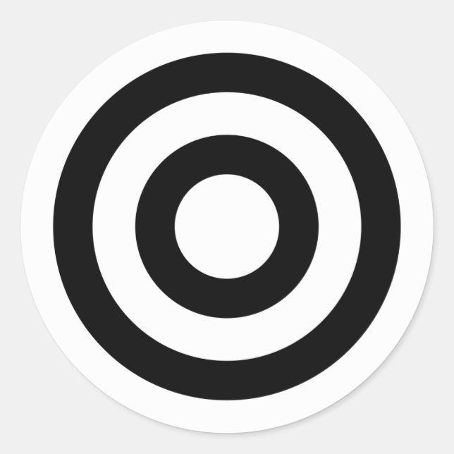 Bull's_Eye Classic Round Sticker (Front)