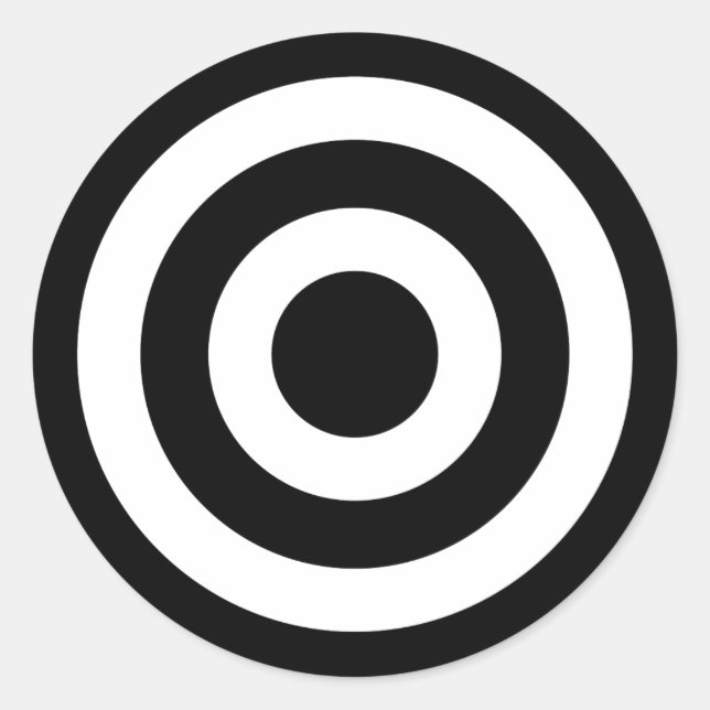 Bull's_Eye Classic Round Sticker (Front)