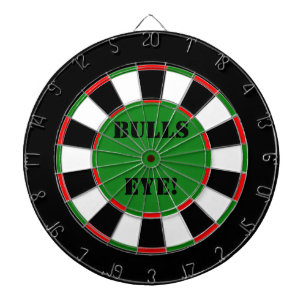 Bulls Eye Customizable Traditional Dart Board