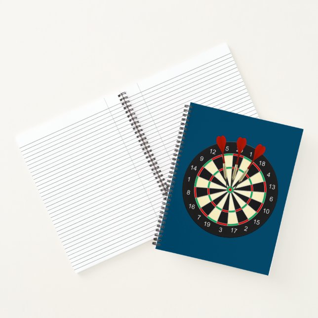 Bulls Eye Dart Board Notebook (Inside)