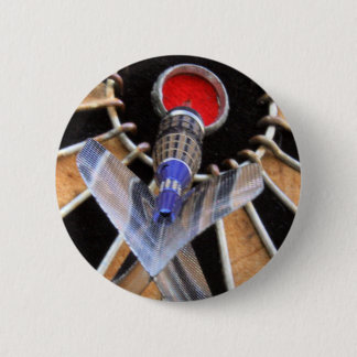 Bulls eye! Dart piercing board 2 Inch Round Button