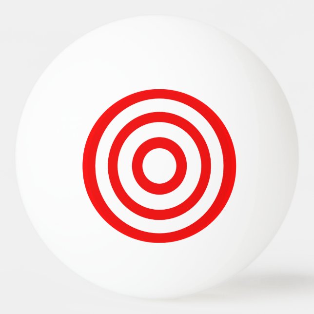 Bull's Eye Shooting Target Fun Archer or Hunter Ping Pong Ball (Front)
