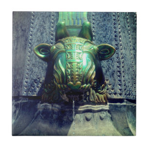 bull's head fountain tile