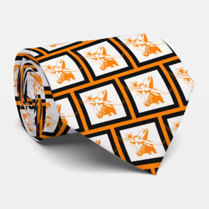 Bulls Team Mascot  Football Necktie